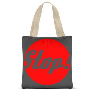 Tas Tote Fullprint Twisty Stop Sign
