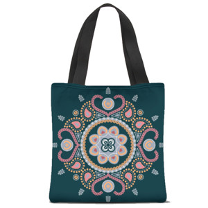 Tas Tote Fullprint Ornament Style
