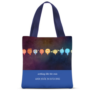 Tas Tote Fullprint outerspace