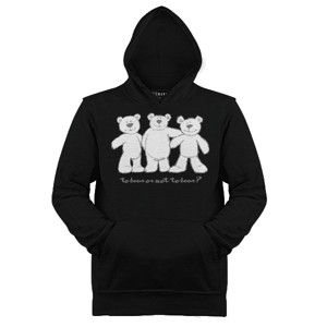 Jaket Hoodie Tiga beruang