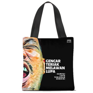Tas Tote Fullprint Gencar Teriak #melawanlupa