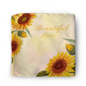 Sarung Bantal Bunga matahari beautiful love