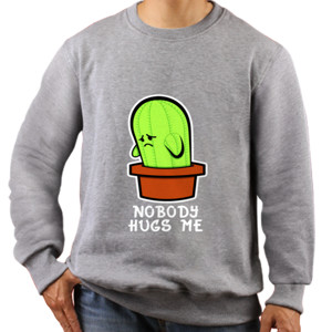 Jaket Sweater NOBODY HUGS ME