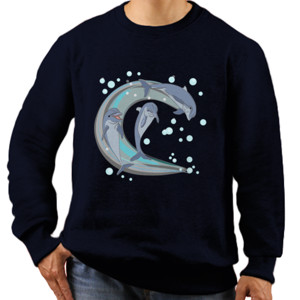 Jaket Sweater Kaos Premium Dolphin family