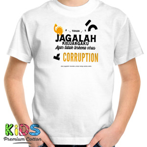 Kaos  Doa anak untuk keluarga melawan korupsi 