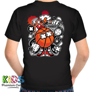 Kaos hoodie motif basket