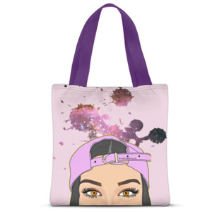 Tas Tote Fullprint Tas Tote Fullprint face woman