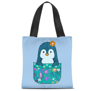 Tas Tote Fullprint Liitle Pinguin Batik Premium
