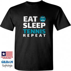 Kaos Tennis eat sleep repeat