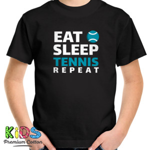 Kaos Tennis eat sleep repeat