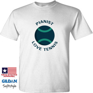 Kaos Pianist Love Tennis Design