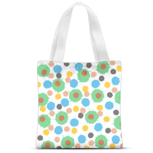 Tas Tote Fullprint Tas jinjing motif buah abstrak