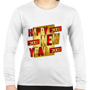 Kaos Happy New Year 2021 Gold