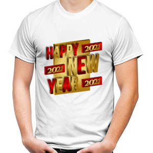 Kaos Happy New Year 2021 Gold