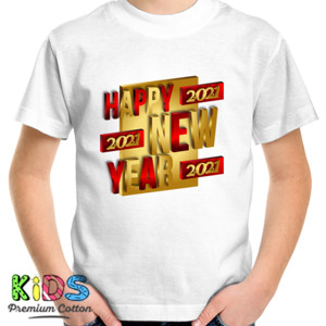 Kaos Happy New Year 2021 Gold