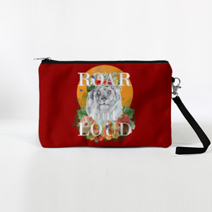 Dompet Roar Out Loud, Lion on orange moon