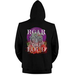 Jaket Hoodie  Roar Out Loud, Tiger on purple moon