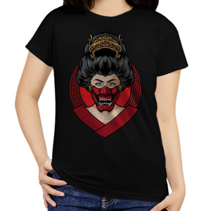 Kaos Geisha topeng