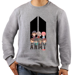 Jaket Sweater JBR Kaos BTS army