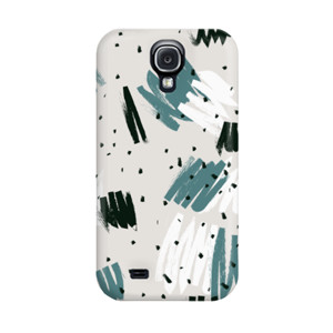 Lukisan Tema Abstrak Abu Hitam Casing HP