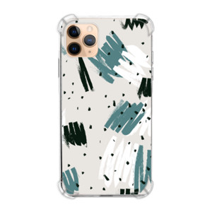 Casing HP Lukisan Tema Abstrak Abu Hitam