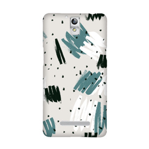 Lukisan Tema Abstrak Abu Hitam Casing HP