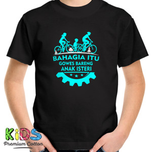 Kaos Kaos Sepeda Bahagia Itu Gowes