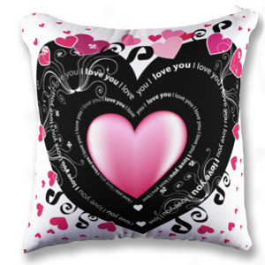 Bantal Black Pink Love You