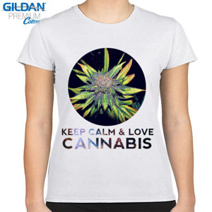 Kaos KEEP CALM & LOVE CANNABIS