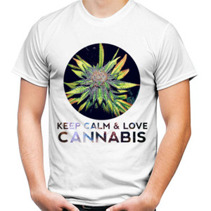 Kaos KEEP CALM & LOVE CANNABIS