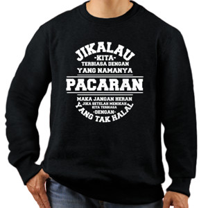 Jaket Sweater Terbiasa Pacaran Model 2