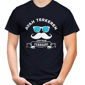 Kaos Ayah Terkeren - Light Blue