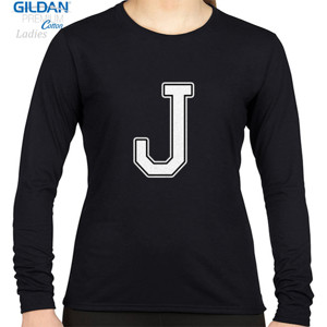 Kaos Kaos Hitam Huruf J Keren