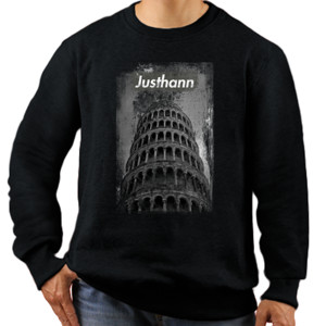 Jaket Sweater Justhann Pisa Black and white