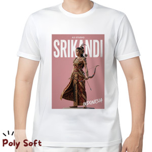 Kaos Kaos Srikandi Poly Soft White T-Shirt