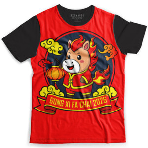 Kaos Fullprint Cute Fire Horse Lunar New Year