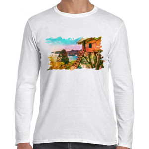 Kaos Rumah Pantai - Kaos Elegan - Kaos Wanita Keren