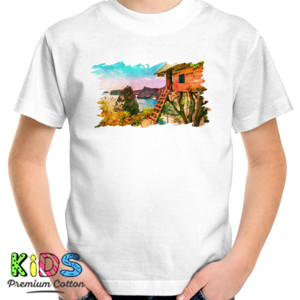 Kaos Rumah Pantai - Kaos Elegan - Kaos Wanita Keren