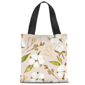 Tas Tote Fullprint Bunga