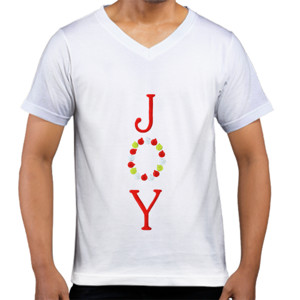 Kaos  Joy - Kaos Pria V-neck by Co_mbro