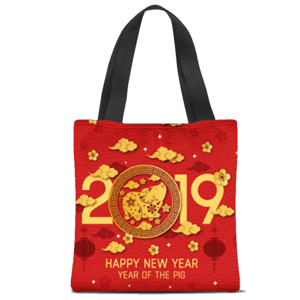 Tas Tote Fullprint Tahun Baru 2019