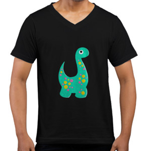 Kaos  Dino - V-Neck Pria by Co_mbro