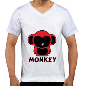 Kaos  Kaos Custom Keren - Monyet Merah