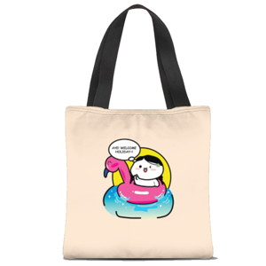 Tas Tote Fullprint Aye welcome holiday!