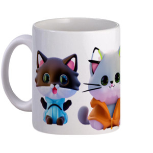 Mug Mug Kucing Lucu Bertiga