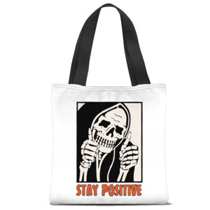 Tas Tote Fullprint positive skull
