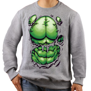 Jaket Sweater Hulk body ripped
