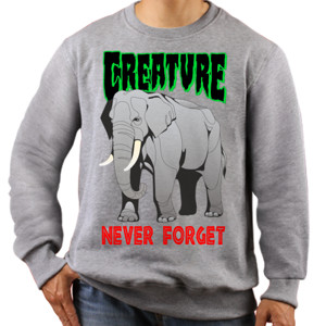 Jaket Sweater Creature - Elephant Never Forget