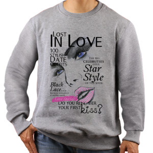 Jaket Sweater Lost in Love