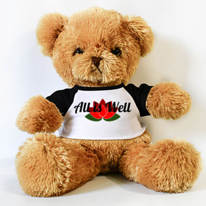 Boneka Beruang Boneka Beruang Hitam Putih All is Well